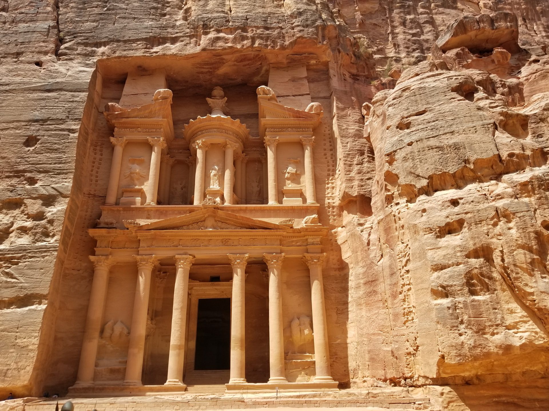 The Petra ruins entrance