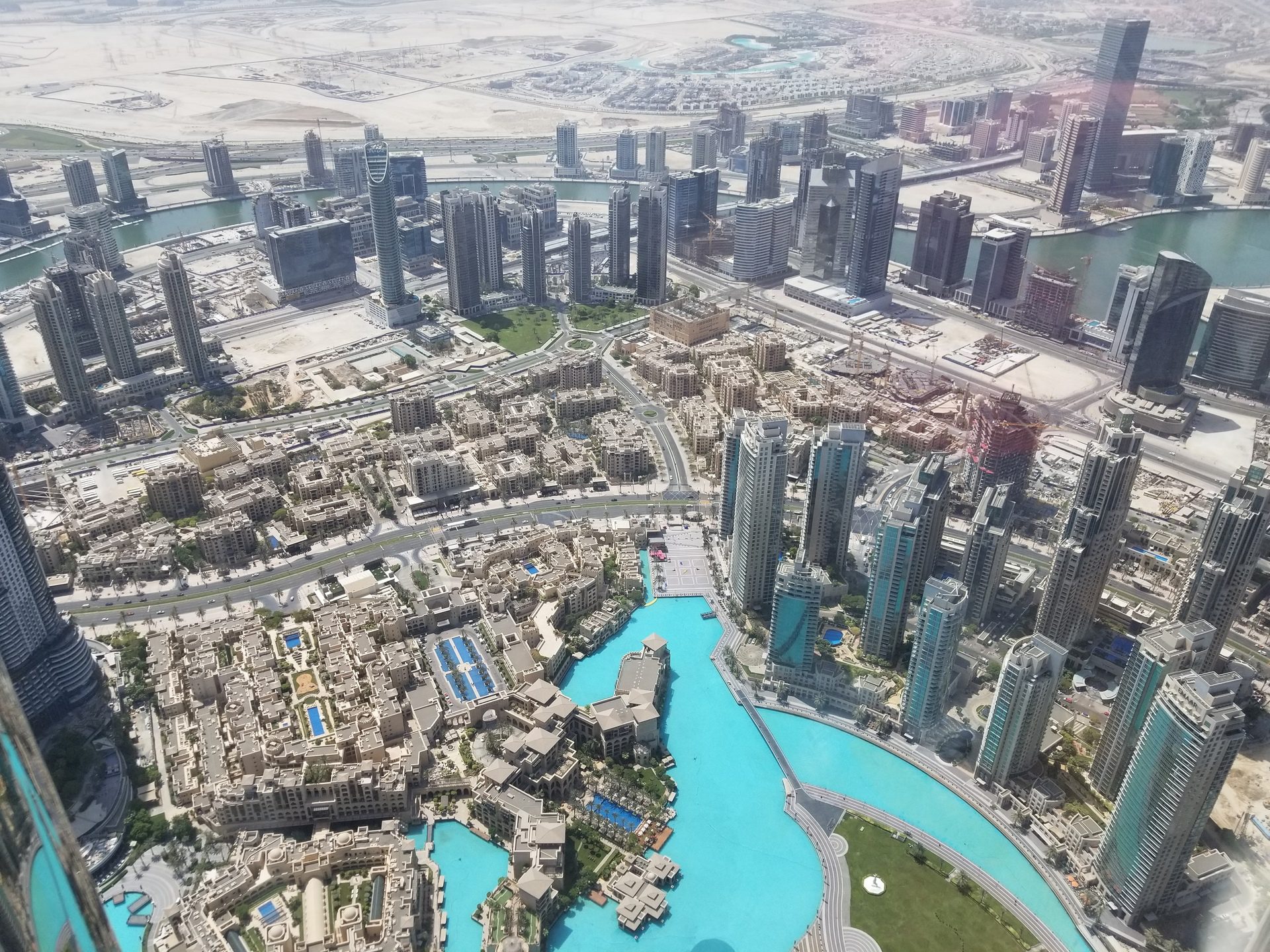 Aerial view of Dubai