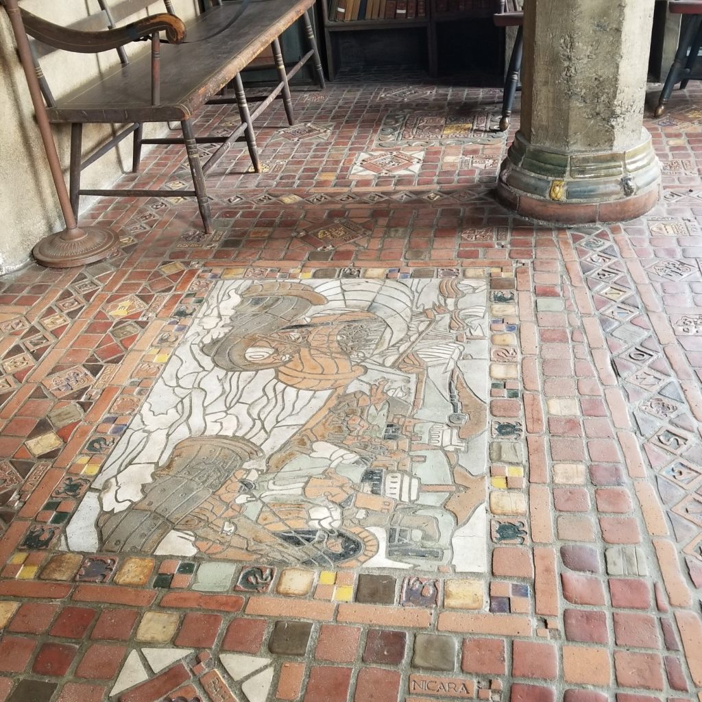 Fonthill tiled floor