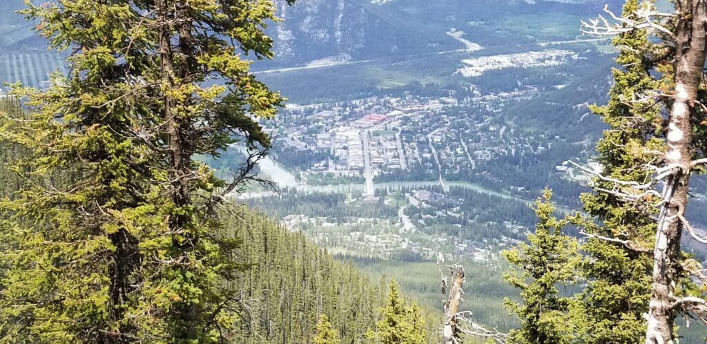 Town of Banff as seen from Sulphur Mountain.