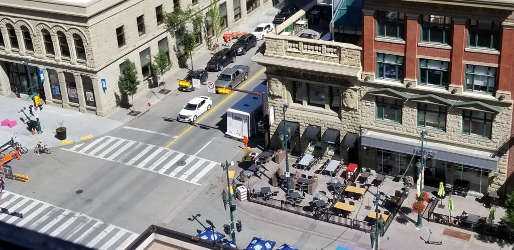 Older historic sandstone buildings of Calgary.