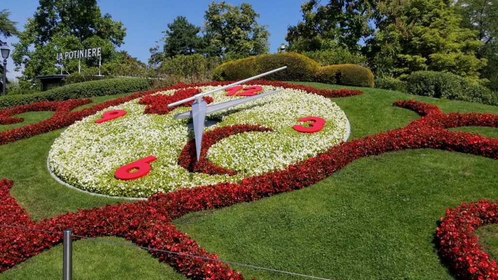 Flower Clock of Geneva Switzerland