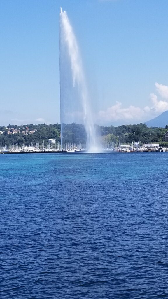 Jet d' Eau of Geneva Switzerland