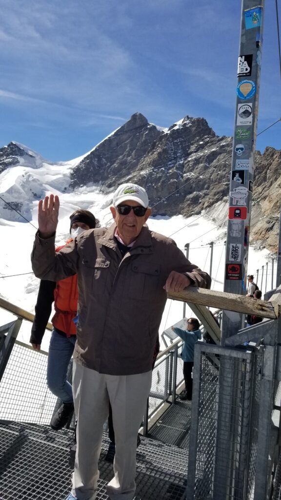 Steve on the top of Jungfraujoch, Switzerland