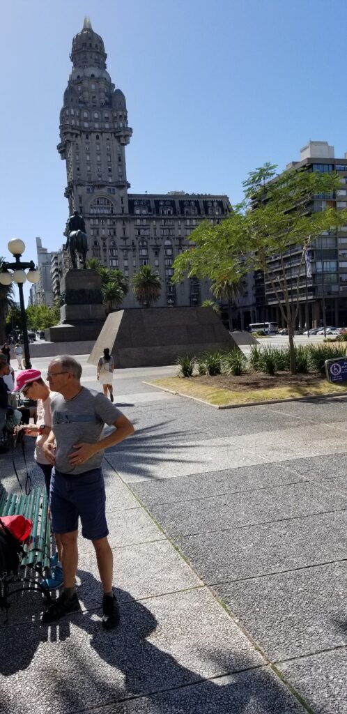 I always like to see unusual bildings.. This fits the bill. It's the Palacio Salvo in the heart of Montevideo, Uruguay.