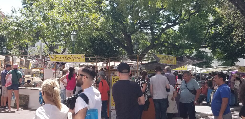 San Telmo Sunday Street fair is the place to be in Buenos Aires on a Sunday.