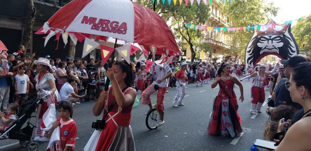 More marchers from the annual Buenos Aires Carnival Parade on Avenida de Mayo in Buenos Aires, Argentina.