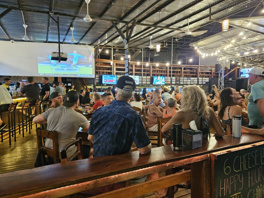 Coconutz Sports Bar in Coco Costa Rica, on its Pacific Coast. Great hangout.