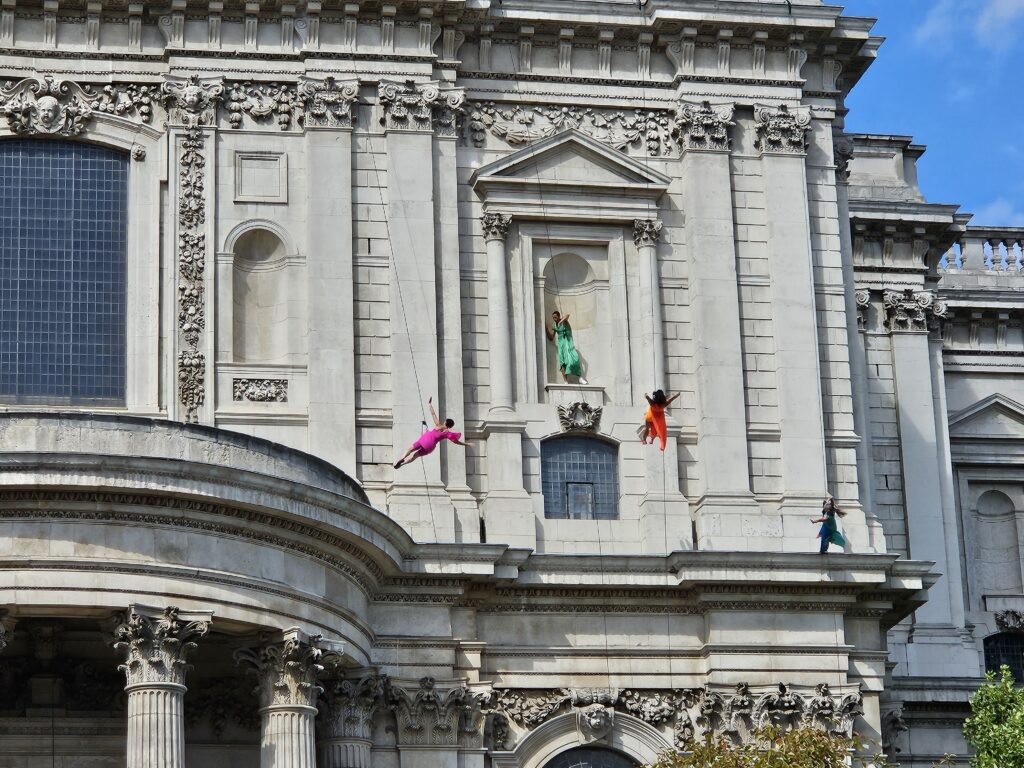 Performance group at St. Pauls Cathedral