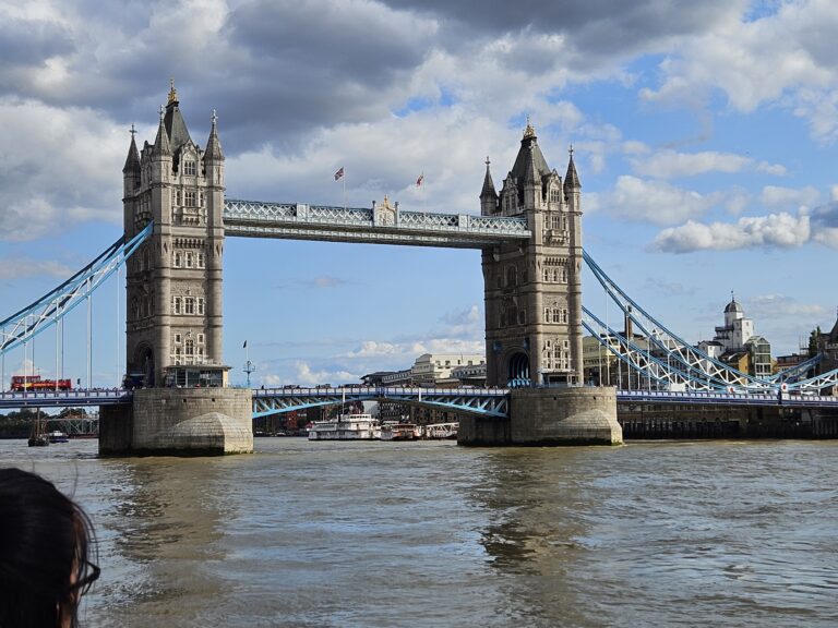 The London Tower Bridge Spanning the Thames River