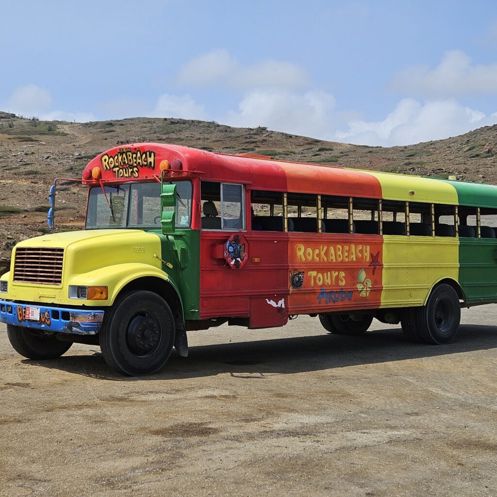 Colorful Aruba Tour Bus