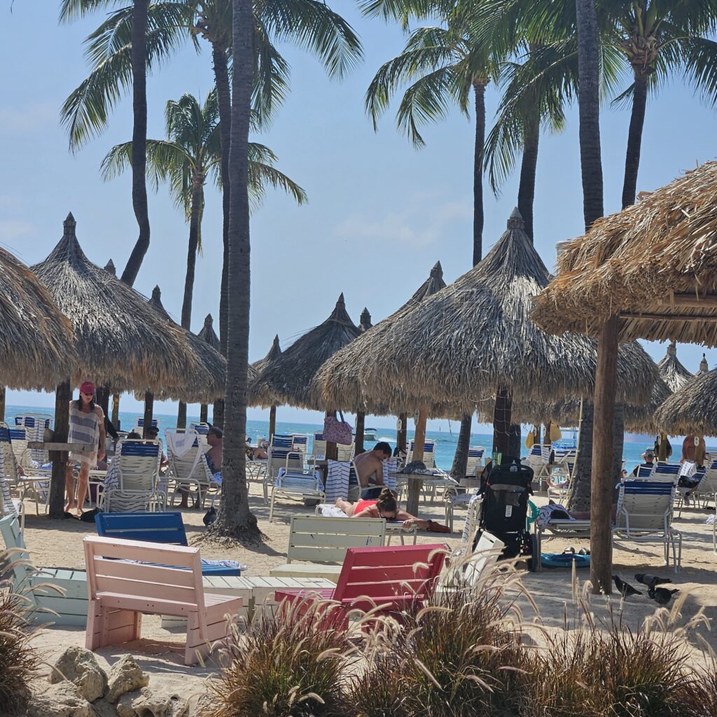 Marriott beach in Aruba