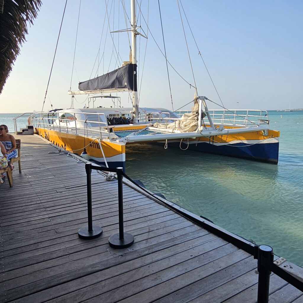 Catamaran sunset cruise vessel