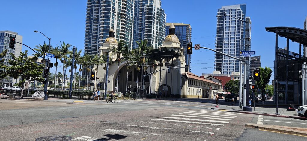 San Diego's historic train station.