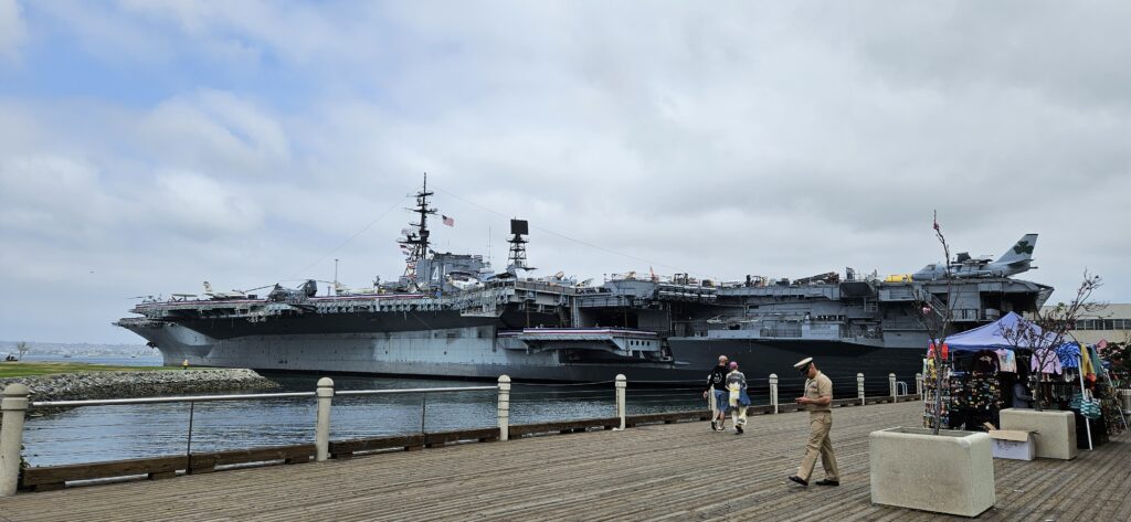 USS Midway,  a very historic WWII ship.